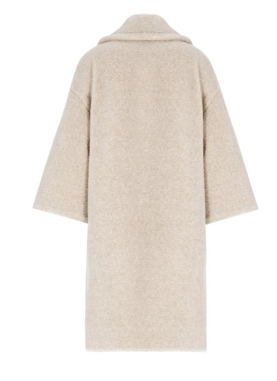 25FW 에르노 멜란지 테디 더블 브레스티드 코트 GC000492D127351983 Beige - HERNO