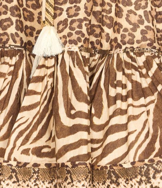 26SS 짐머만 미디 원피스 5759DRS262SPLPR MULTICOLOUR - ZIMMERMANN