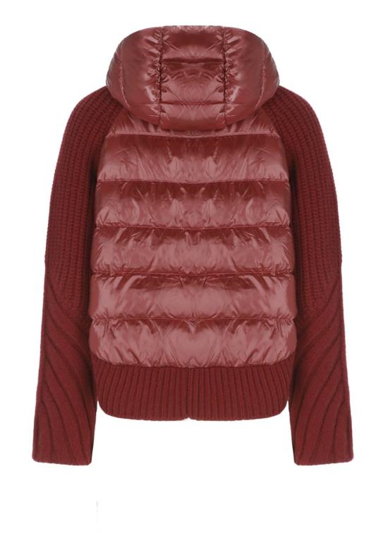 25FW 에르노 콘 스티치 울 & 울트라라이트 나일론 카디건 MP000150D700165950 Red - HERNO