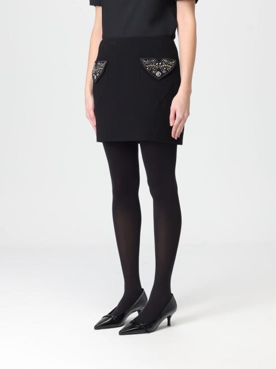 25FW 베르사체 스커트 10217771A12789 1B000 Black - VERSACE