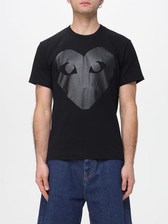 25FW 꼼데가르송 반팔 티셔츠 AXT190051 1 Black