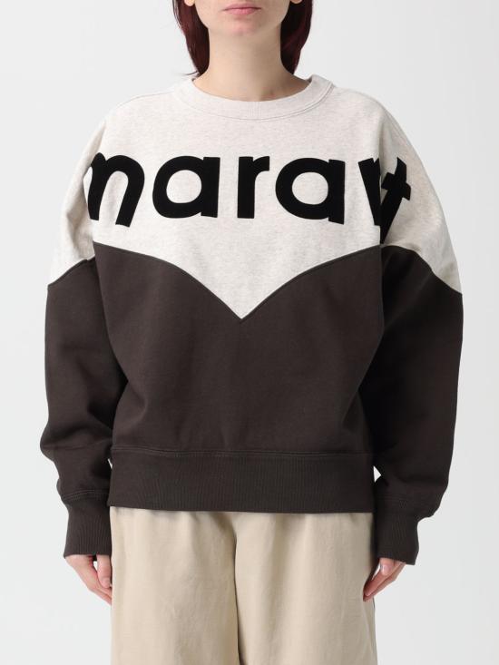 26SS 이자벨마랑에뚜왈 휴스턴 투톤 마랑 스웨트셔츠 SW0006FAA1M08E 02FK Black