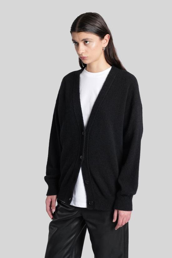 25FW 라니우스 가디건 430483 F5LAWOCA009 Black - LANEUS