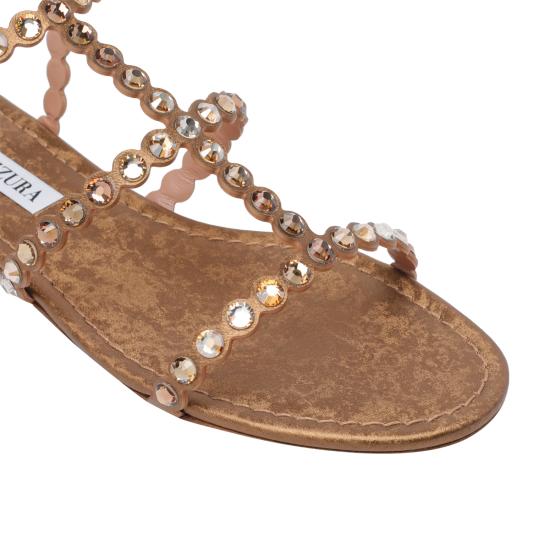 26SS 아쿠아주라 샌들 TQLFLAS0 CYNBRA Brown - AQUAZZURA