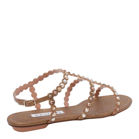 26SS 아쿠아주라 샌들 TQLFLAS0 CYNBRA Brown - AQUAZZURA
