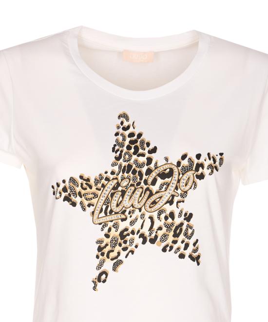 26SS 리우조 반팔 티셔츠 WA6493JS923 P9656 White - LIU JO