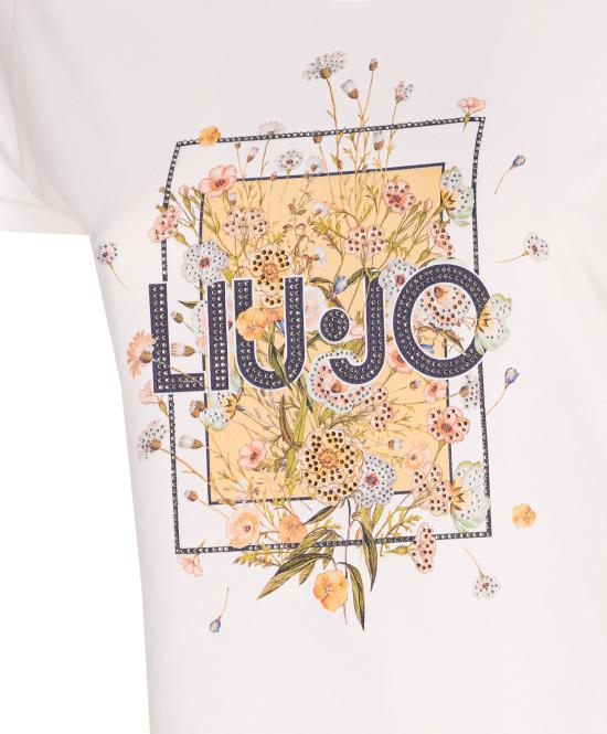 26SS 리우조 반팔 티셔츠 WA6493JS923 P9604 White - LIU JO