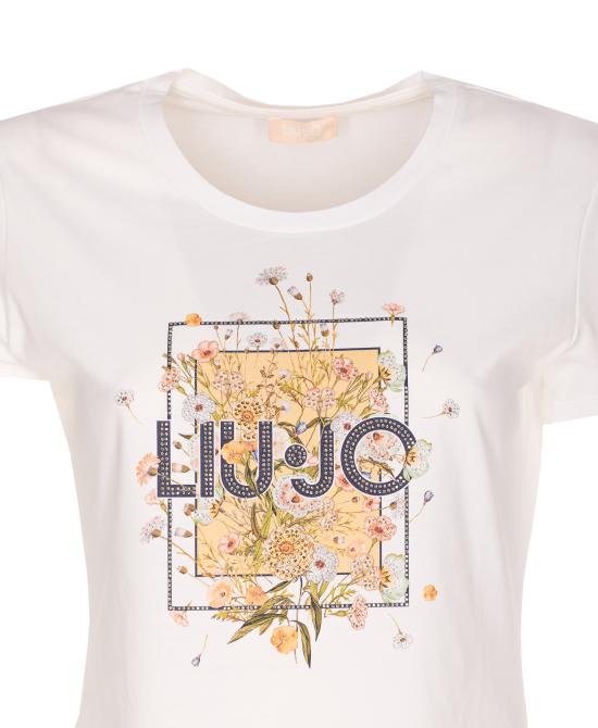 26SS 리우조 반팔 티셔츠 WA6493JS923 P9604 White - LIU JO