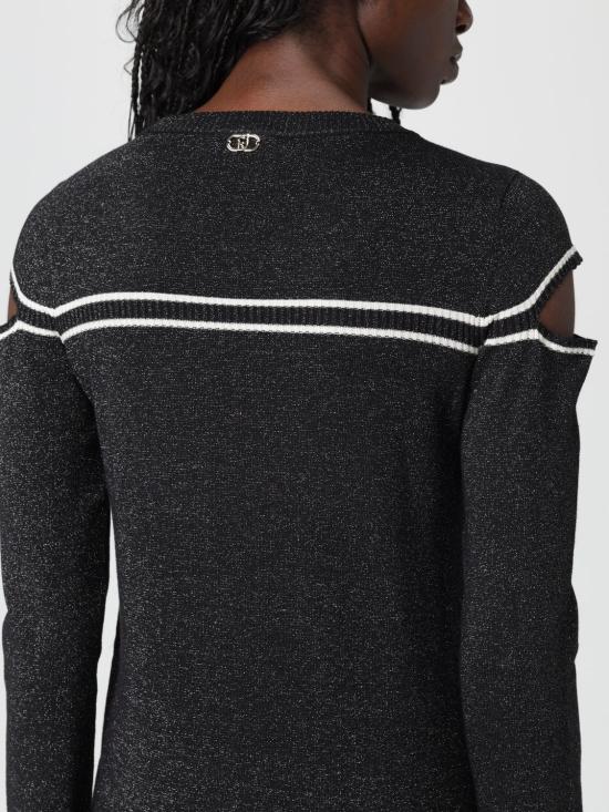 25FW 리우조 긴팔 티셔츠 TF5026MS49I A4345 Black - LIU JO