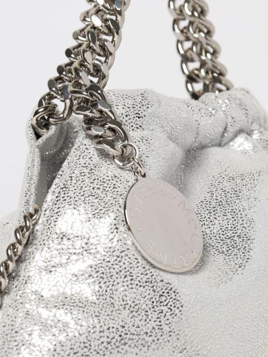 26SS 스텔라 맥카트니 팔라벨라 드로스트링 숄더백 7B0144WP0301 8101 Silver - STELLA MCCARTNEY