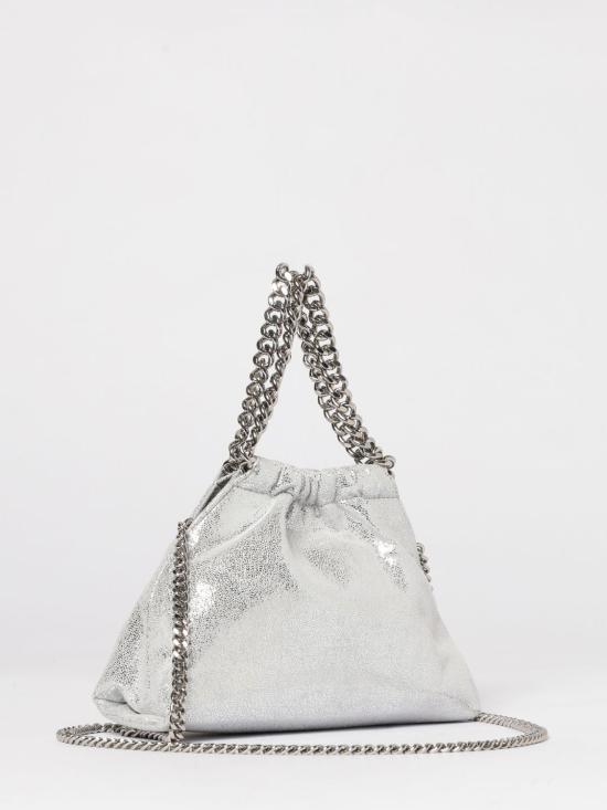 26SS 스텔라 맥카트니 팔라벨라 드로스트링 숄더백 7B0144WP0301 8101 Silver - STELLA MCCARTNEY