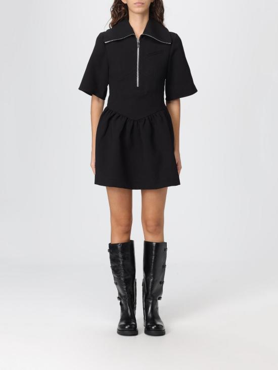 25FW 가니 롱 원피스 W0257 099 Black