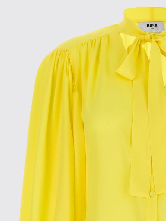 25FW 엠에스지엠 셔츠 3641MDE24247106 06 Yellow - MSGM