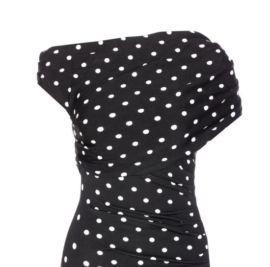 26SS 셀프 포트레이트 롱 원피스 108MABLACK WHITE Black - SELF PORTRAIT