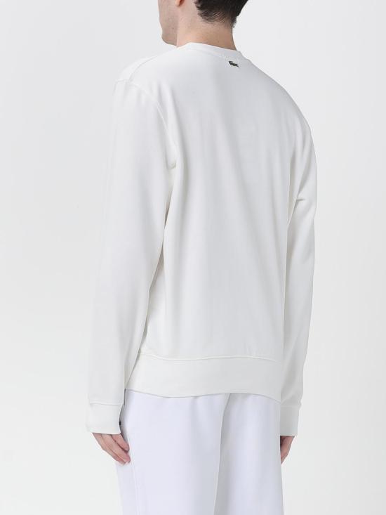 25FW 라코스테 캐주얼 크루넥 스웻셔츠 SH2736 70V White - LACOSTE
