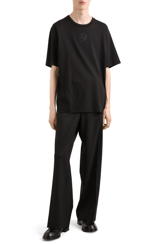 25FW 돌체앤가바나 반팔 티셔츠 G8PN9ZG7O4E N0000 Black - DOLCE & GABBANA