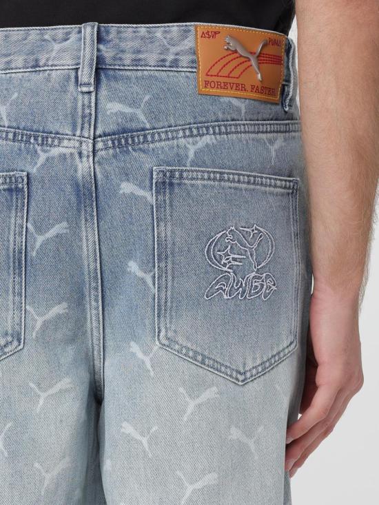 25FW 푸마 데님 팬츠 633428 01 Blue - PUMA