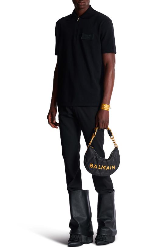 25FW 발망 폴로 티셔츠 EH1GC027BC92 0PA Black - BALMAIN