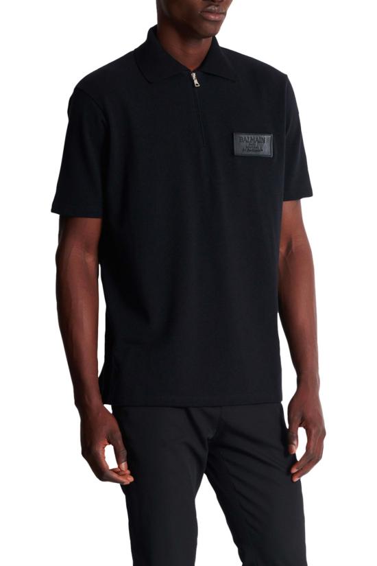 25FW 발망 폴로 티셔츠 EH1GC027BC92 0PA Black - BALMAIN