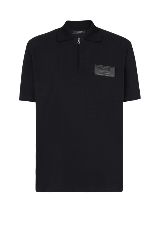 25FW 발망 폴로 티셔츠 EH1GC027BC92 0PA Black
