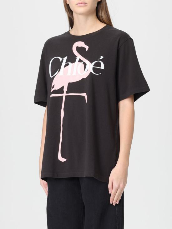 26SS 끌로에 반팔 티셔츠 CH26SJH20807 070 Black - CHLOE