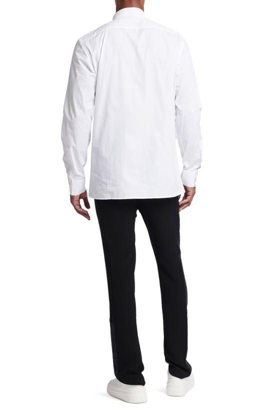 25FW 발망 긴팔 셔츠 XH1HU026CB28 0FB White - BALMAIN