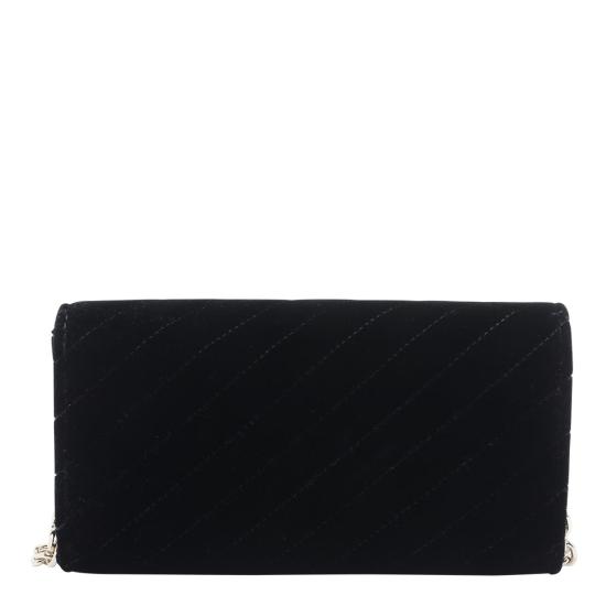 26SS 지미추 가죽소품 AVN CURVE WALLET CHNAJNBLACK SHINY GOLD Black - JIMMY CHOO