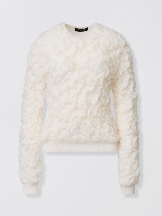 25FW 파비아나 필리피 모헤어 스웨터 MAD225F502D504 0145 Butter - FABIANA FILIPPI