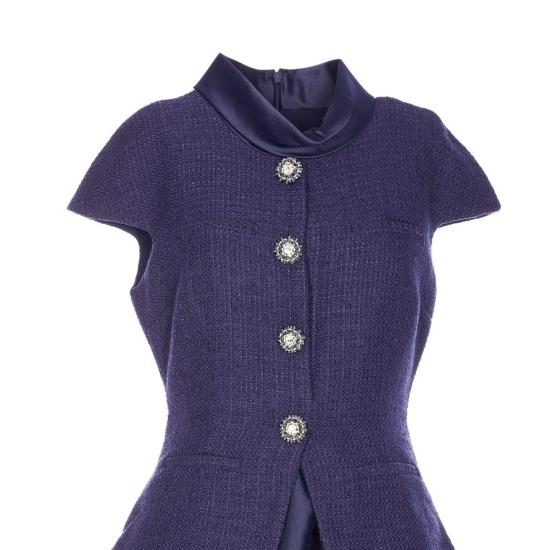 26SS 셀프 포트레이트 롱 원피스 161MNAVY BLUE - SELF PORTRAIT