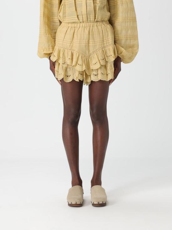 26SS 이자벨마랑에뚜왈 숏 스커트 SH0021FED1J05E 10LC Yellow