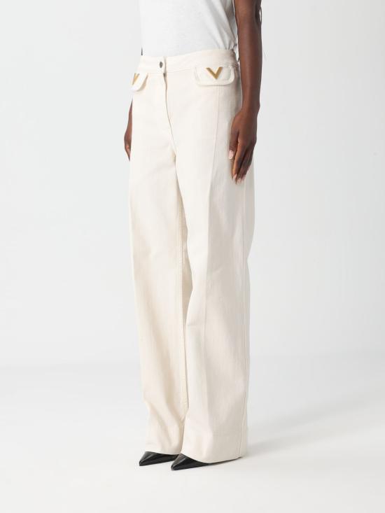 25FW 발렌티노 가라바니 데님 팬츠 7B3DD21J9HL A03 White - VALENTINO GARAVANI