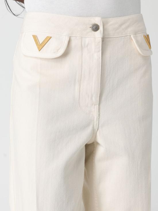 25FW 발렌티노 가라바니 데님 팬츠 7B3DD21J9HL A03 White - VALENTINO GARAVANI