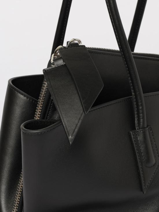 26SS 디 아티코 라 파세지아타 미디엄 탑 핸들 백 250WAH00054LBT019AA 100 Black - THE ATTICO