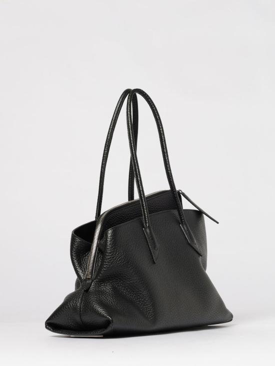 26SS 디 아티코 라 파세지아타 미디엄 탑 핸들 백 250WAH00054LBT117AA 100 Black - THE ATTICO