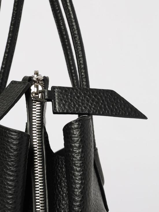 26SS 디 아티코 라 파세지아타 미디엄 탑 핸들 백 250WAH00054LBT117AA 100 Black - THE ATTICO