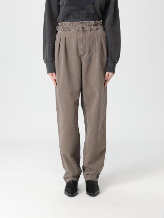 26SS 이자벨마랑에뚜왈 팬츠 PA0660FAD1G04E 50DZ Brown
