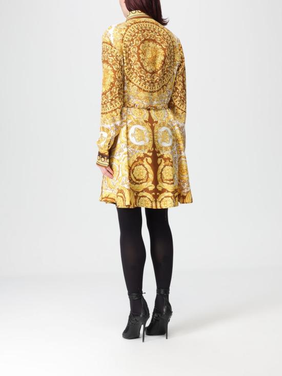 25FW 베르사체 롱 원피스 10189331A15215 5N790 Brown - VERSACE