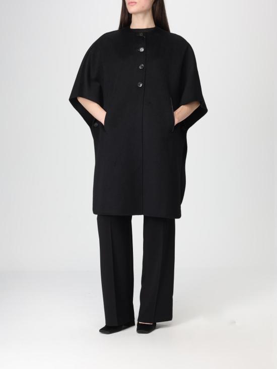 25FW 막스마라 코트 2524736101600 004 Black - MAX MARA