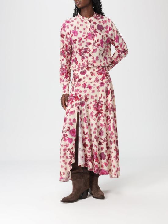 26SS 이자벨마랑에뚜왈 롱 스커트 JU0012FBD1J11I 40PK Pink - ISABEL MARANT ETOILE