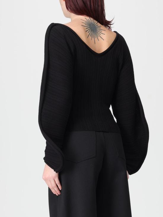 25FW 세퍼 스웨터 WFW25ANGUILLE FLUID CURVED Black - SEFR