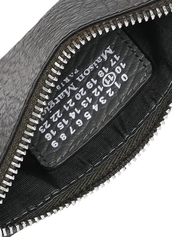 25FW 마르지엘라 스티치 레더 지퍼 카드 홀더 S56UI0143 P4455T8127 Grey - MAISON MARGIELA