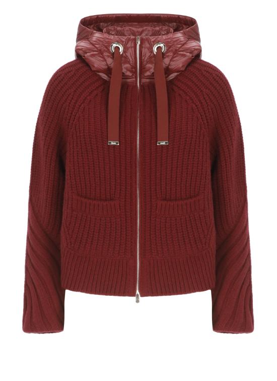 25FW 에르노 콘 스티치 울 & 울트라라이트 나일론 카디건 MP000150D 700165950 Bordeaux