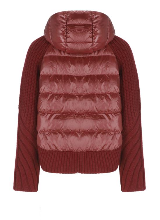 25FW 에르노 콘 스티치 울 & 울트라라이트 나일론 카디건 MP000150D 700165950 Bordeaux - HERNO