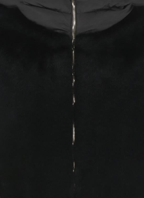 25FW 에르노 새틴 & 레이디 얼터너티브 퍼 케이프 다운 자켓 PI002132D 12170Z9300 Black - HERNO