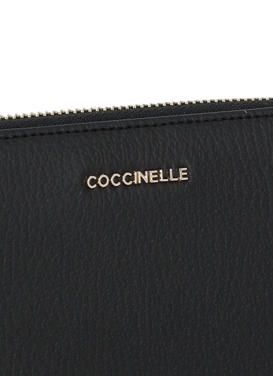 25FW 코치넬리 지갑 E2MW5113201 METALLIC SOFT001 Black - COCCINELLE