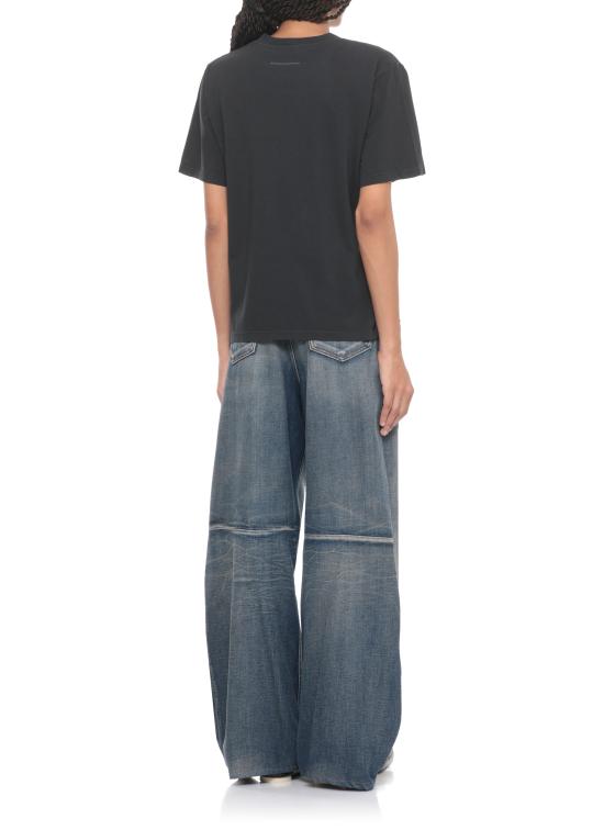 25FW MM6 메종마르지엘라 반팔 티셔츠 S62GD0210 M20115900 Black - MM6 MAISON MARGIELA