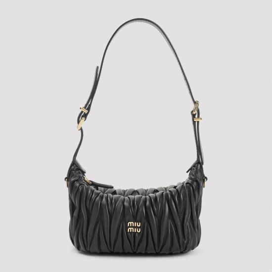 25FW 미우미우 토트백 5NE026AFPPF0002 BLACK DOM - MIU MIU