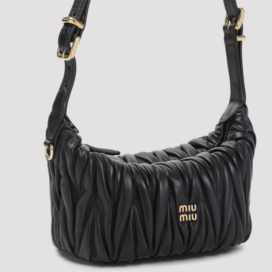 25FW 미우미우 토트백 5NE026AFPPF0002 BLACK DOM - MIU MIU