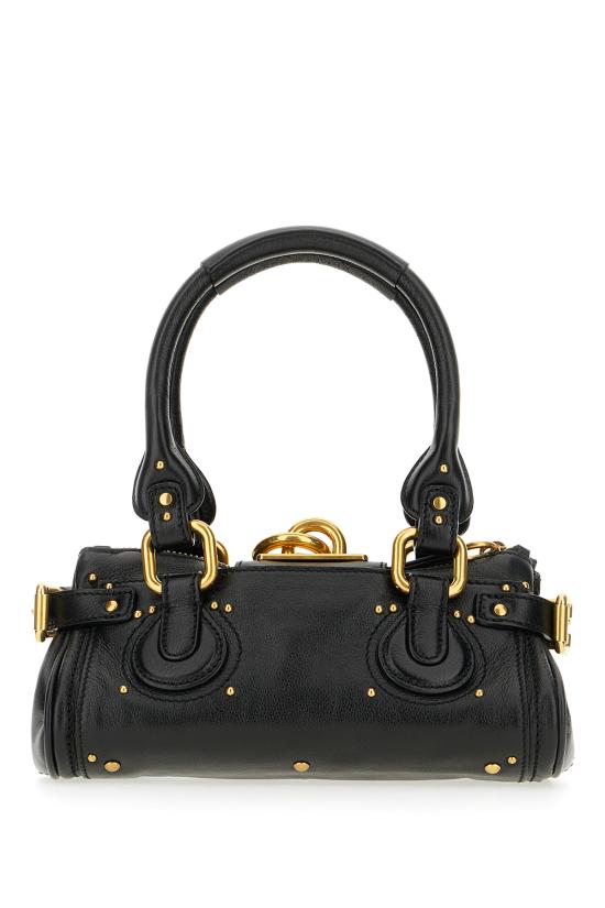 26FW 끌로에 스몰 그레인드 레더 패딩턴 백 CH26SS805P75 001 BLACK - CHLOE