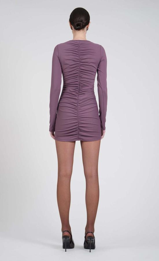  논살란트 레이블 숏 원피스 논캐런트 라벨 루마 드레스 플럼 - NONCHALANT LABEL